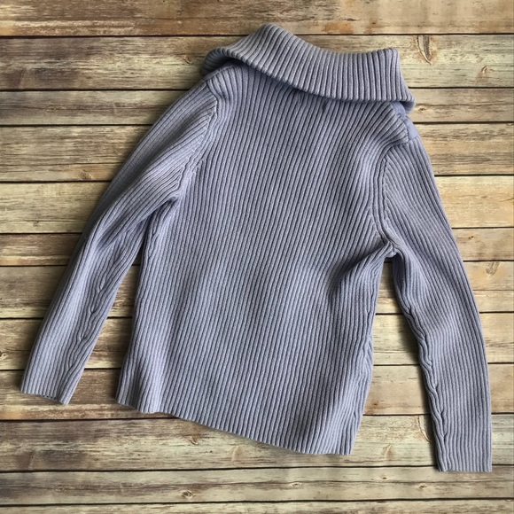 Croft and Barrow Lilac Full-zip Sweater Jacket - Picture 5 of 7